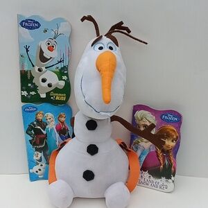 Disney Frozen Olaf Plush Backpack And Board Books